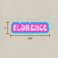 Florence Cloud Sticker