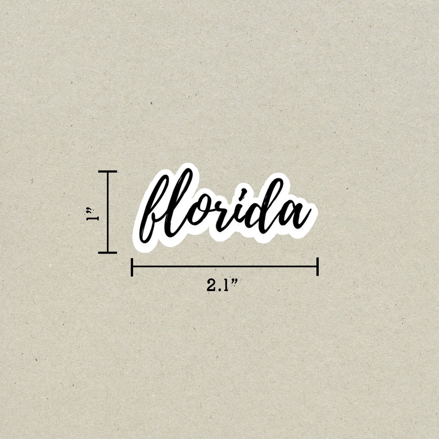 Florida Cursive Sticker