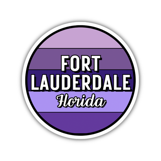 Fort Lauderdale, Florida Circle Sticker