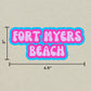 Fort Myers Beach Cloud Sticker