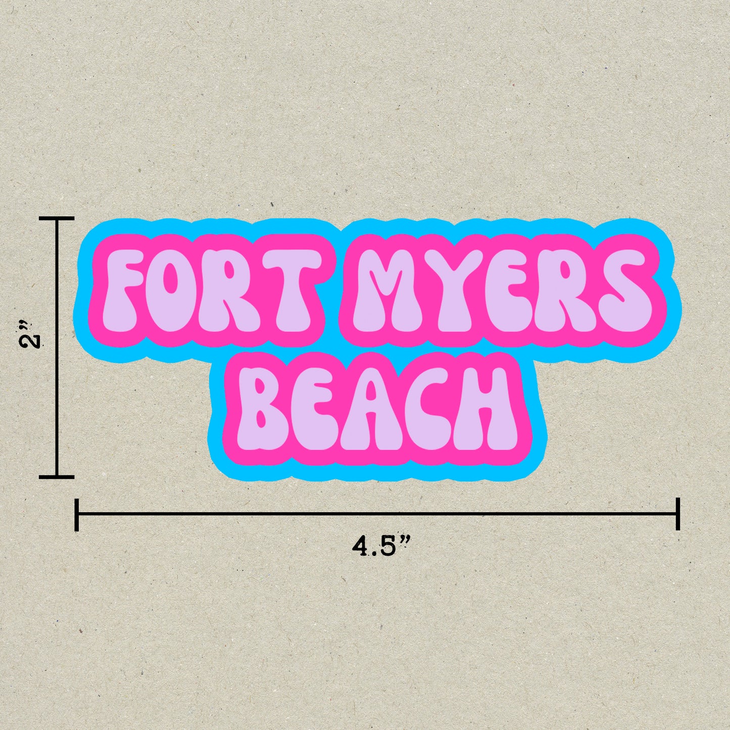 Fort Myers Beach Cloud Sticker