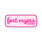 Fort Myers, Florida Retro Travel Sticker – Colorful Vinyl Decal for Laptop, Water Bottle & Luggage