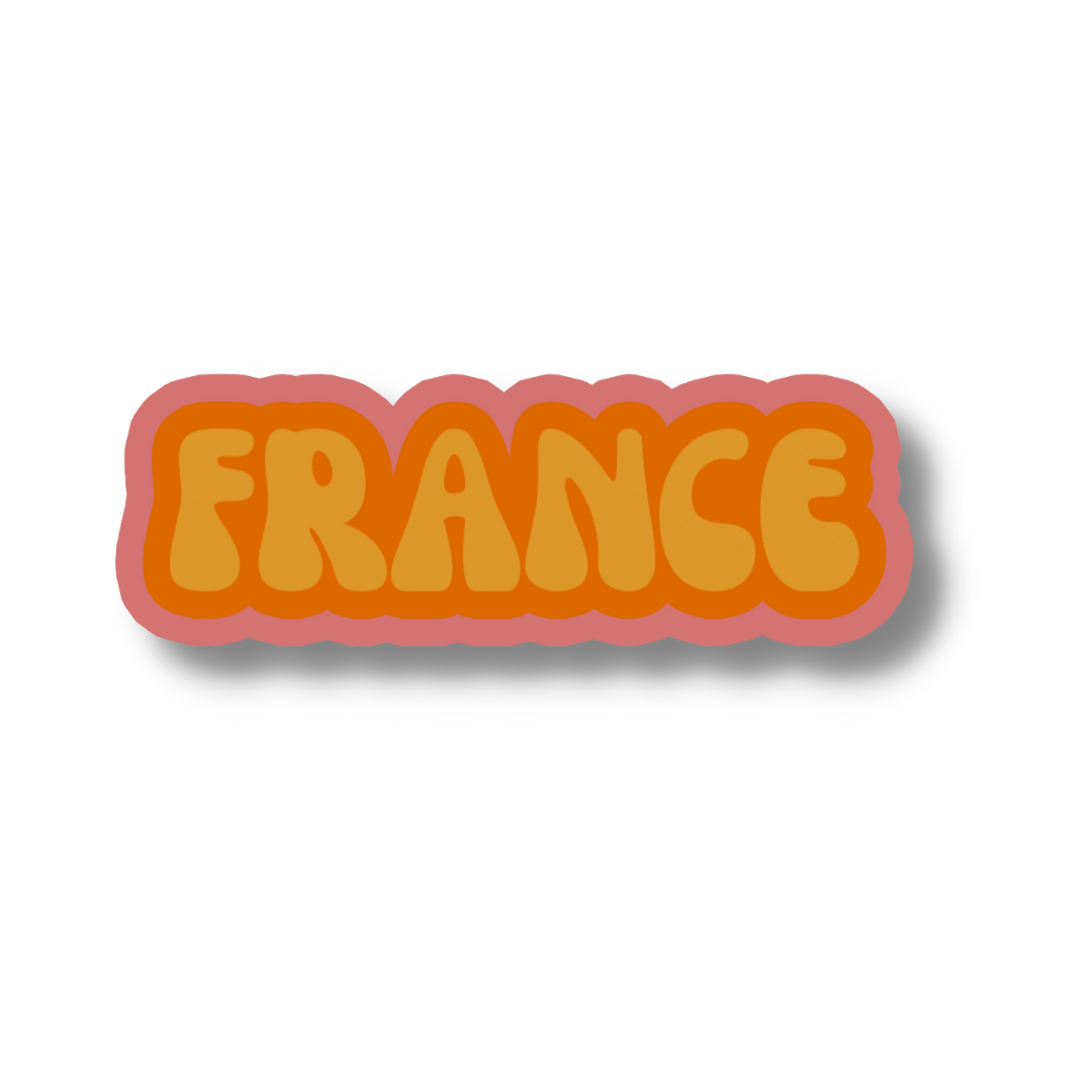 France Cloud Sticker