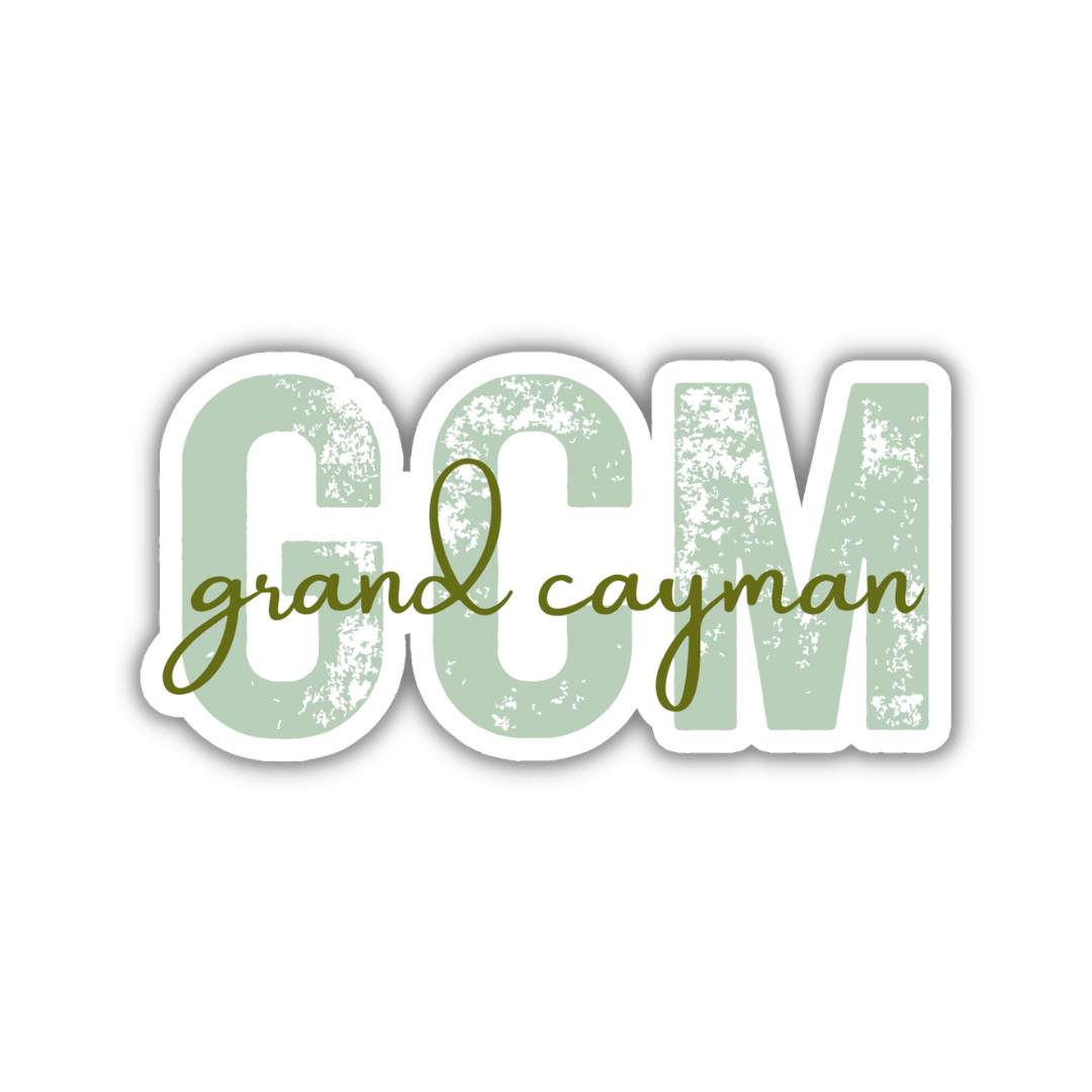 GCM Grand Cayman Airport Code Sticker