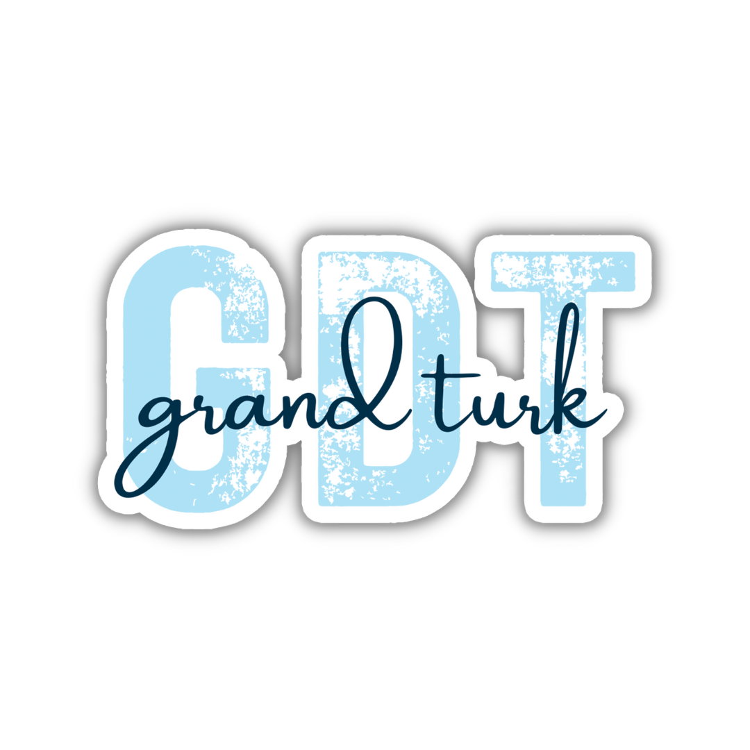 GDT Grand Turk Airport Code Sticker