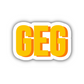 GEG Double Layered Sticker