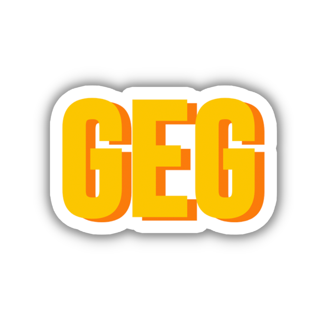 GEG Double Layered Sticker