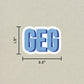 GEG Double Layered Sticker