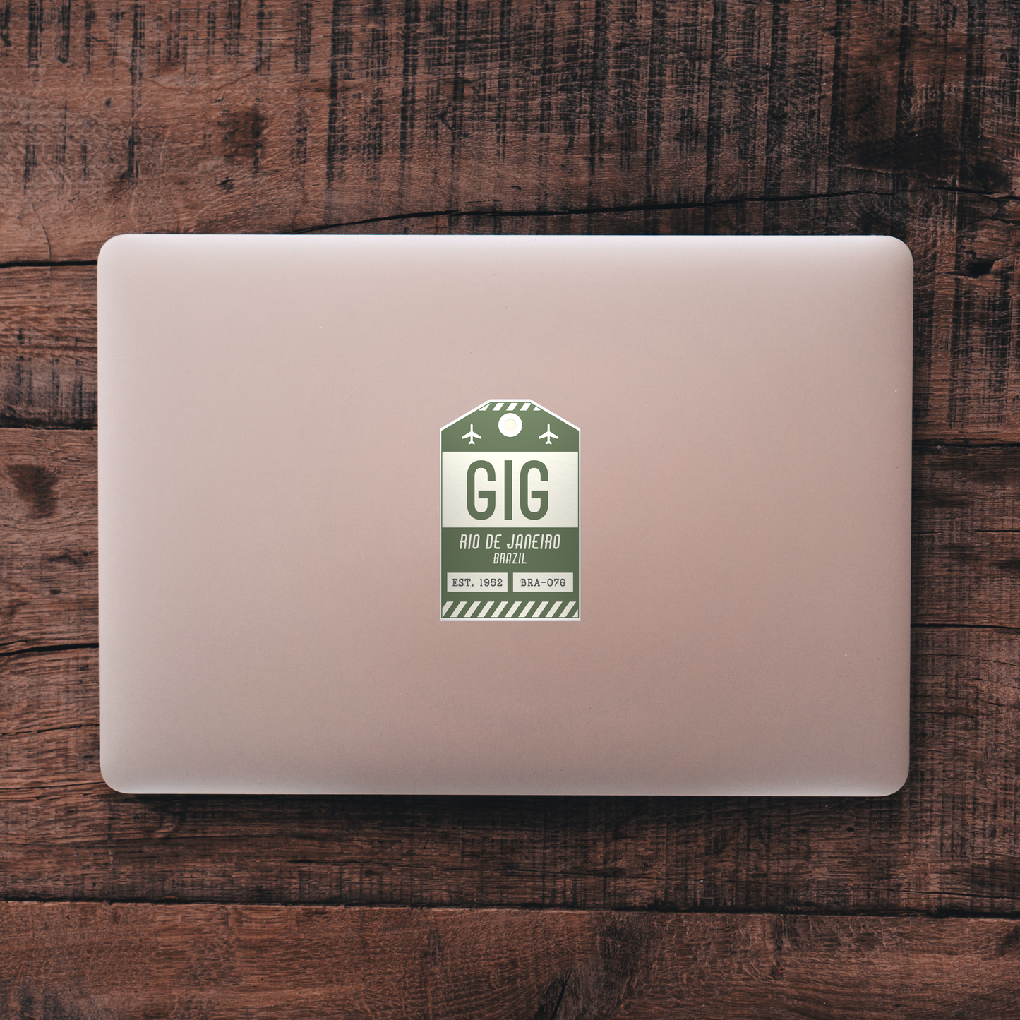 GIG Vintage Luggage Tag Sticker