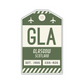 GLA Vintage Luggage Tag Sticker