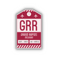 GRR Vintage Luggage Tag Sticker