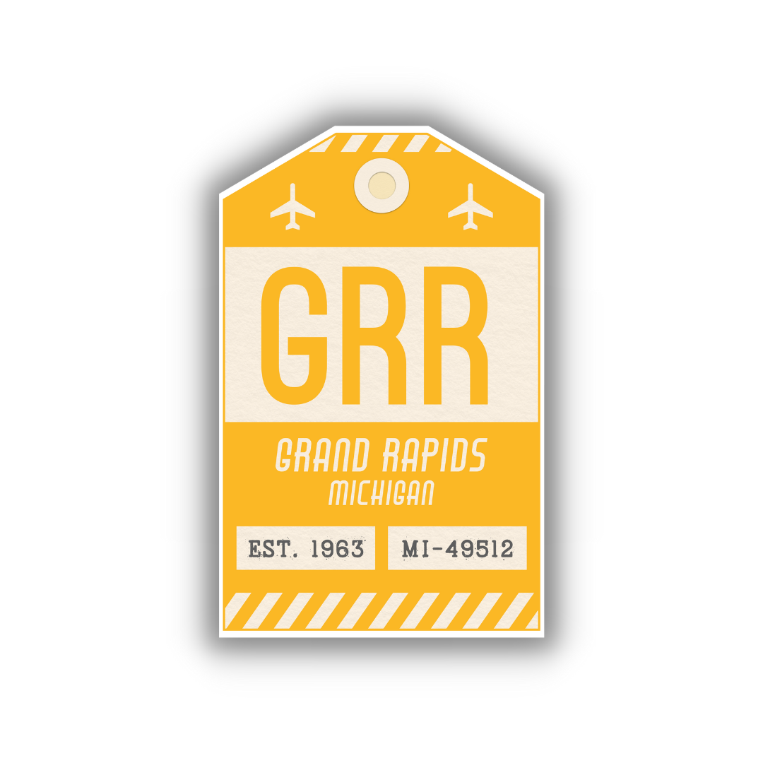 GRR Vintage Luggage Tag Sticker