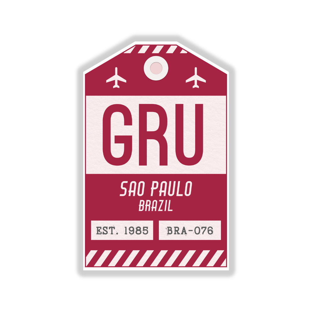 GRU Vintage Luggage Tag Sticker