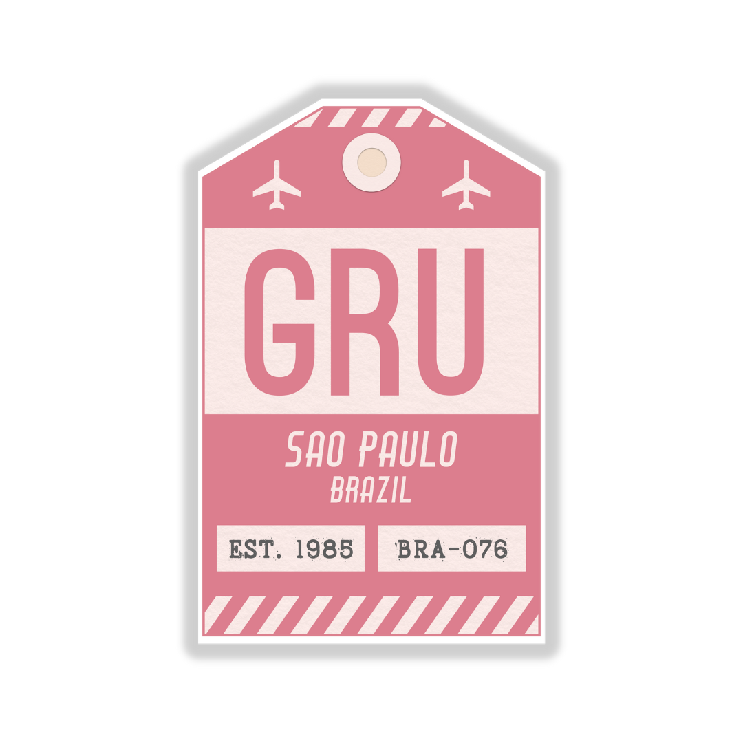 GRU Vintage Luggage Tag Sticker