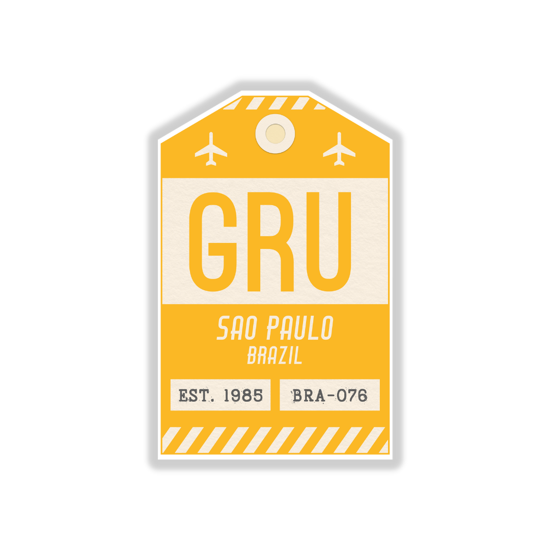 GRU Vintage Luggage Tag Sticker