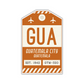 GUA Vintage Luggage Tag Sticker