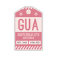 GUA Vintage Luggage Tag Sticker