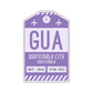 GUA Vintage Luggage Tag Sticker