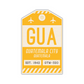 GUA Vintage Luggage Tag Sticker