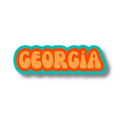 Georgia Cloud Sticker