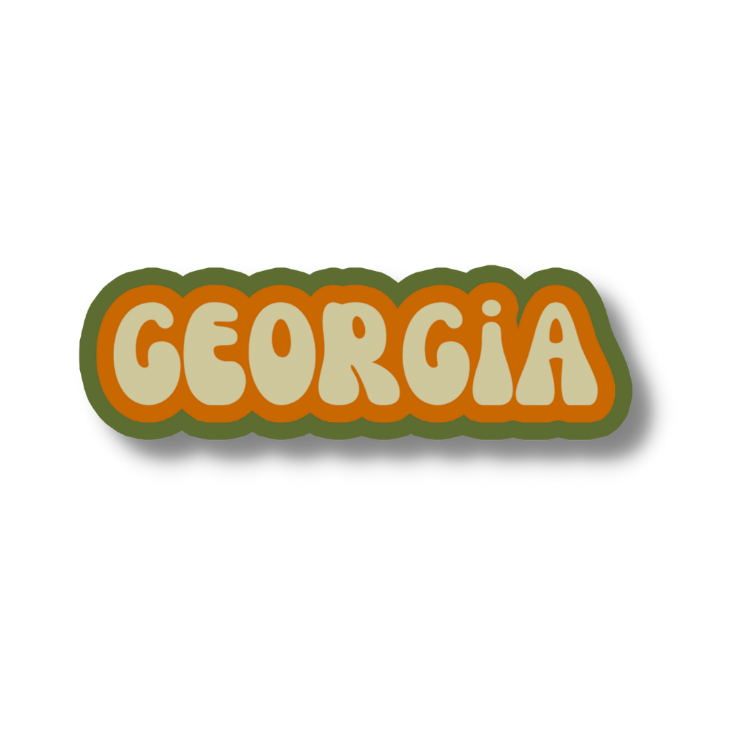 Georgia Cloud Sticker