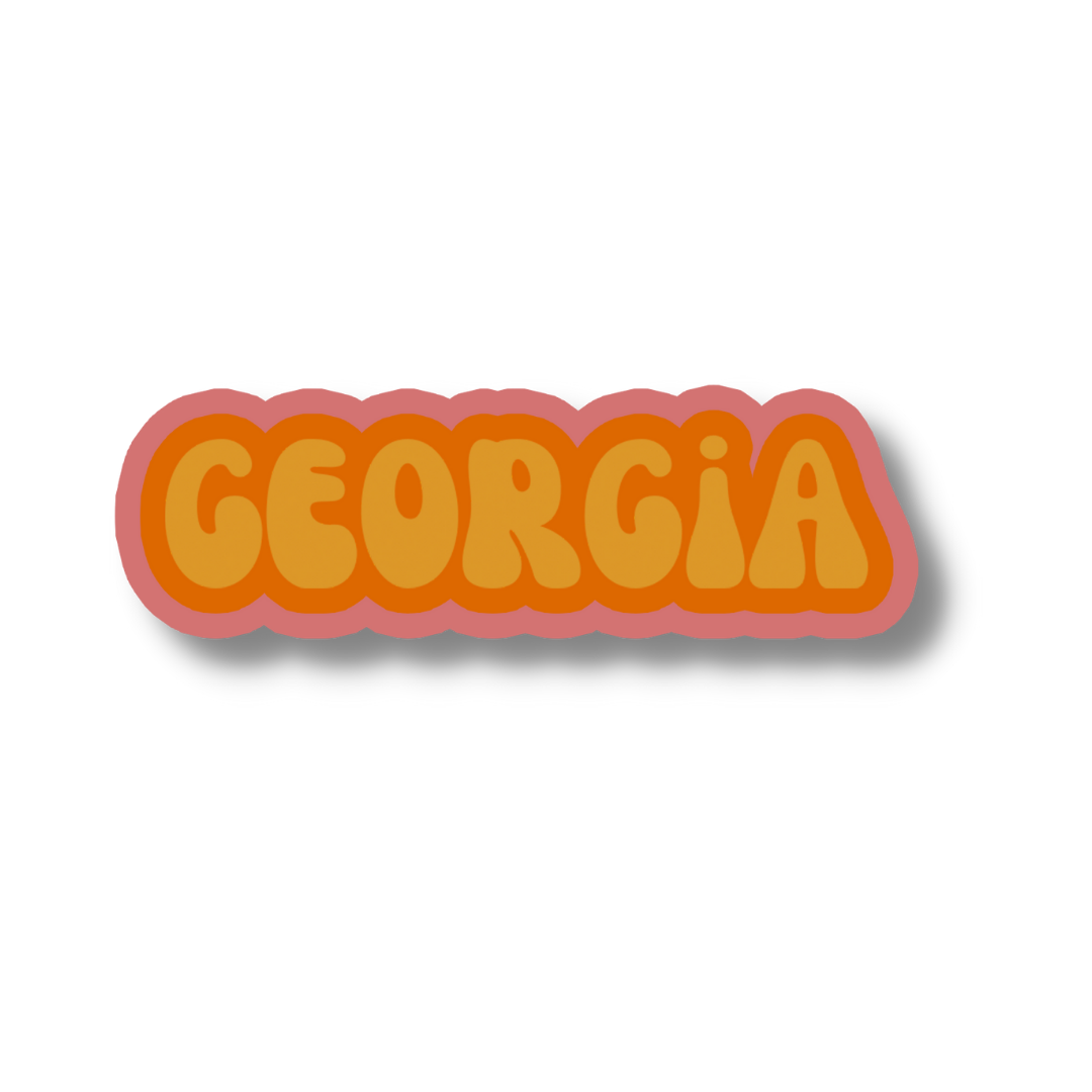 Georgia Cloud Sticker