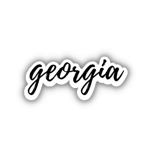 Georgia Cursive Sticker