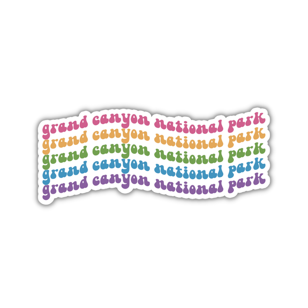 Grand Canyon National Park Retro Sticker