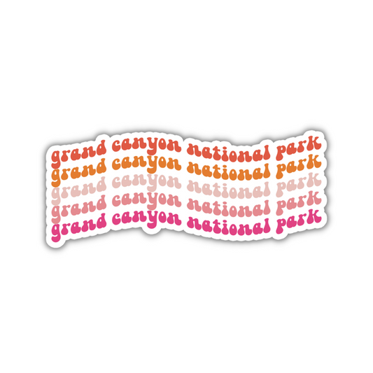 Grand Canyon National Park Retro Sticker