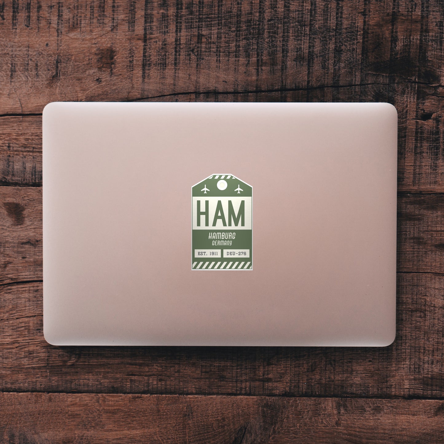 HAM Vintage Luggage Tag Sticker