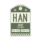 HAN Vintage Luggage Tag Sticker