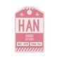 HAN Vintage Luggage Tag Sticker