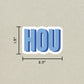 HOU Double Layered Sticker