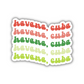 Havana, Cuba Retro Sticker