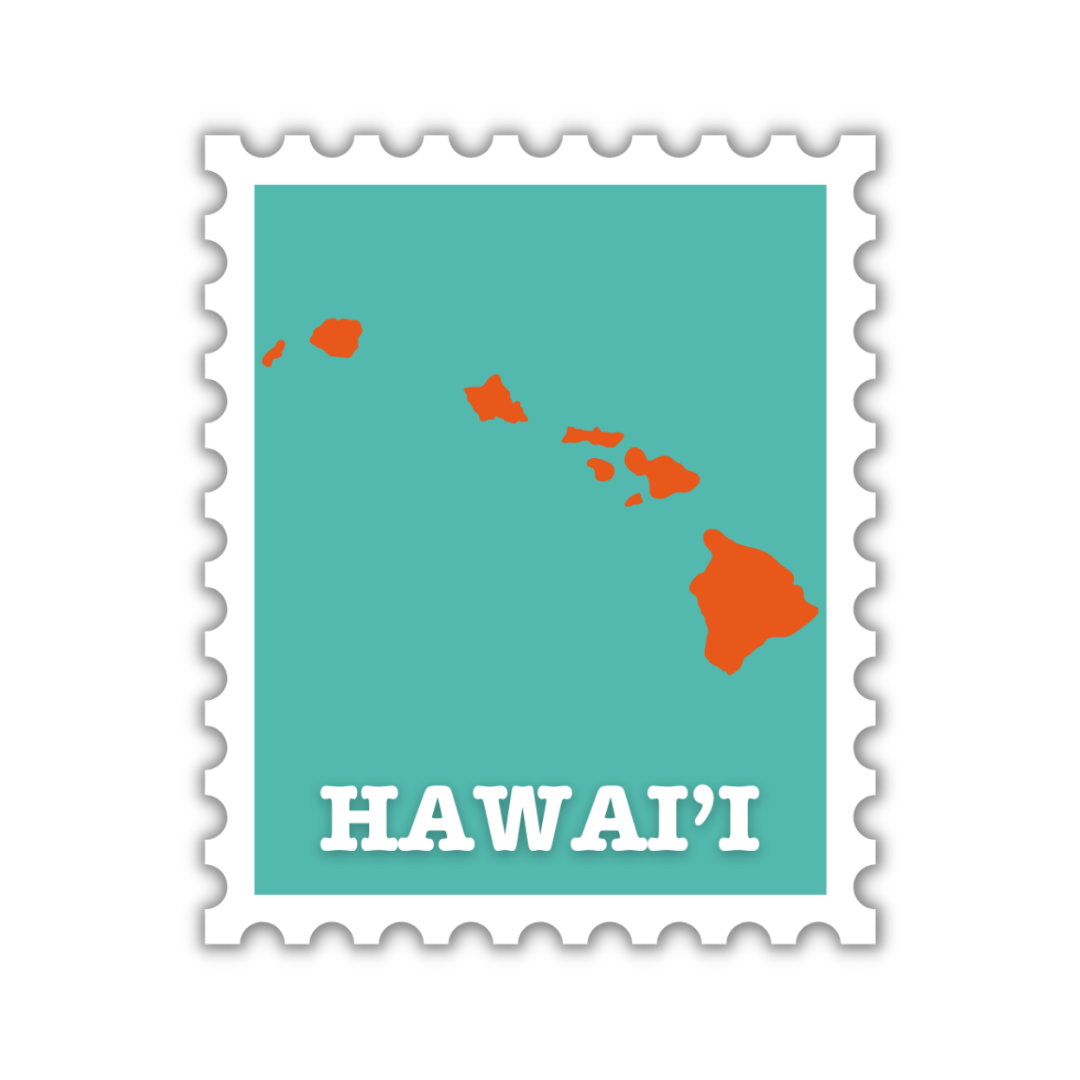 Hawai'i Stamp Sticker