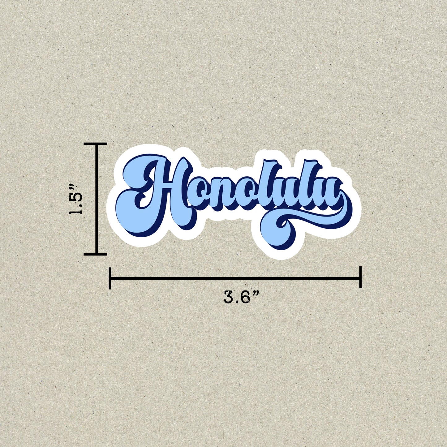 Honolulu Vintage Sticker