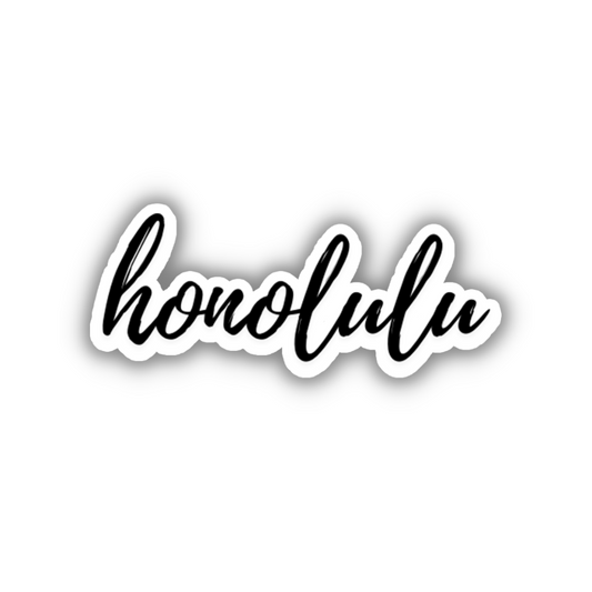 Honolulu Cursive Sticker