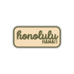 Honolulu, Hawai'i Retro Travel Sticker – Colorful Vinyl Decal for Laptop, Water Bottle & Luggage