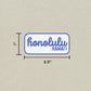 Honolulu, Hawai'i Retro Travel Sticker – Colorful Vinyl Decal for Laptop, Water Bottle & Luggage