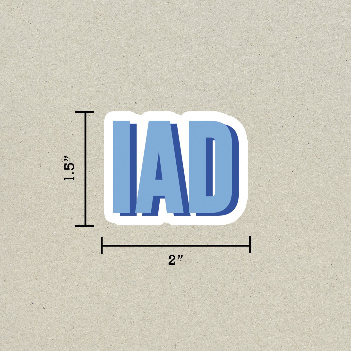 IAD Double Layered Sticker