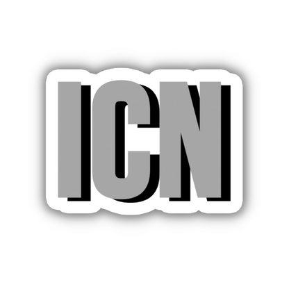 ICN Double Layered Sticker