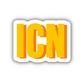 ICN Double Layered Sticker