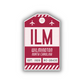 ILM Vintage Luggage Tag Sticker
