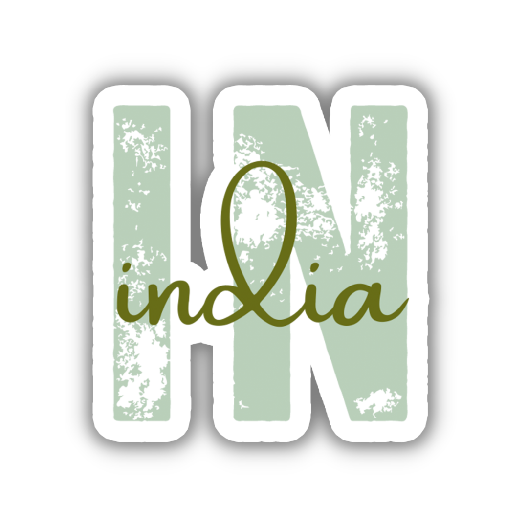 India Country Code Sticker – TravelBeeTags