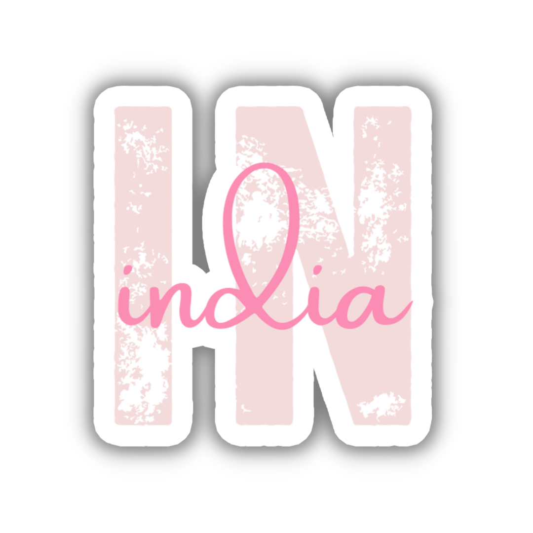 India Country Code Sticker