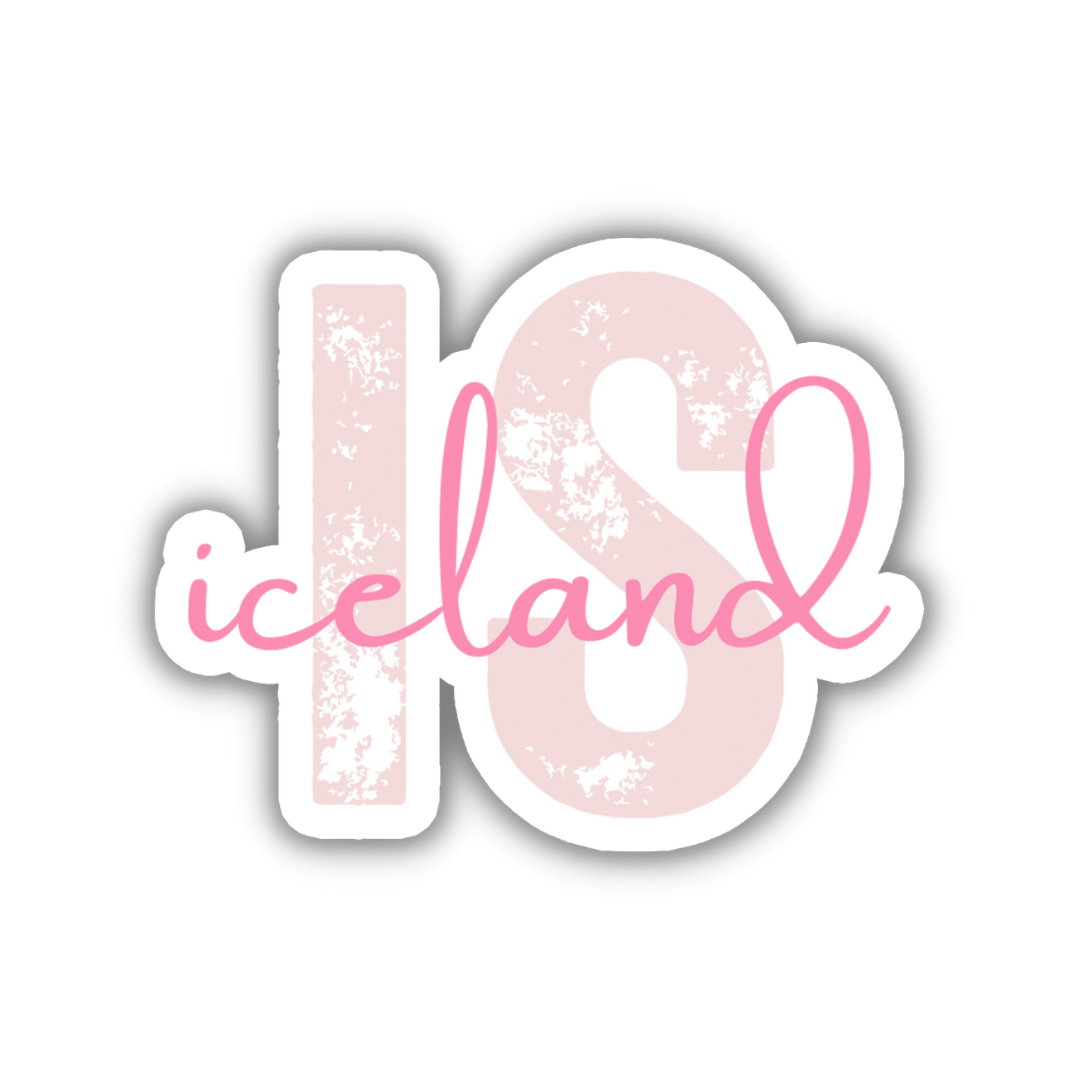 Iceland Country Code Sticker – TravelBeeTags