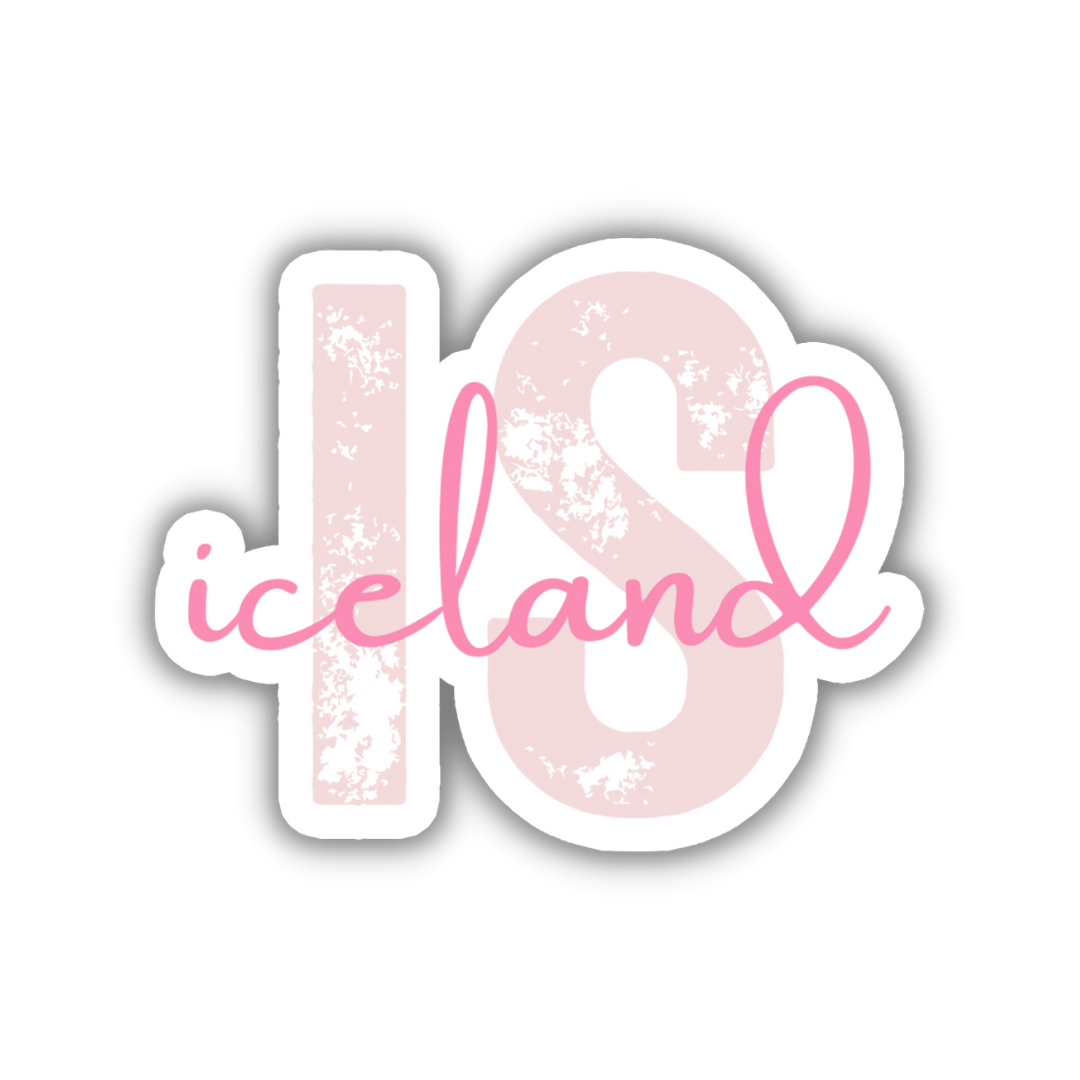 Iceland Country Code Sticker