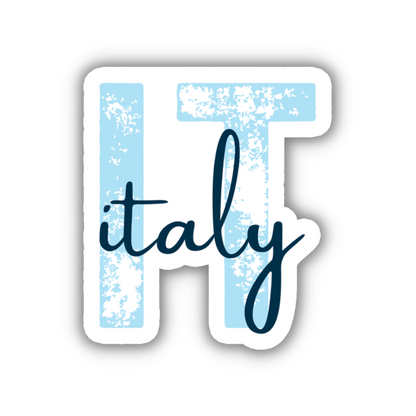 Italy Country Code Sticker