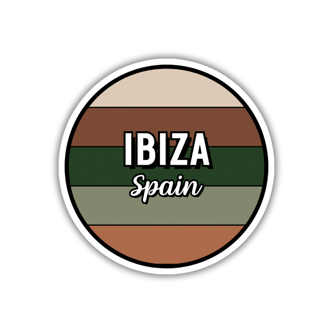 Ibiza, Spain Circle Sticker