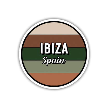 Ibiza, Spain Circle Sticker